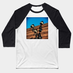 Old Wall Geometry Baseball T-Shirt